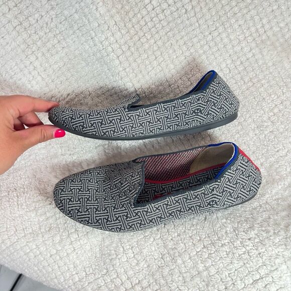 Rothy’s women’s charcoal grid round toe loafer size 8.5 - Picture 8 of 12